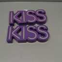 Kiss LED Neon Sign for Wall Decor USB Powered Dimmable LED Lights Signs
 2pcs