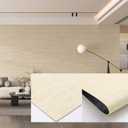 3D Wall Panels Peel and Stick 23.82"x110" PVC Faux Travertine Texture, Self Adhesive Waterproof Wall Covering, DIY Accent Wall, Sofa Background Backsplash & Modern Home Decor, Covers 18 sq.ft