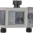 Orbit 24621 2-Outlet Hose Faucet Timer, Gray