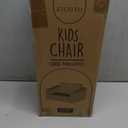 ZICOTO Comfy Kids Chair for Toddler - Stylish 2 in 1 Lounger Made of Memory Foam Easily Unfolds Into a Soft Baby Couch to Nap On - Modern Fold Out Sofa for The Little Ones (Grey)