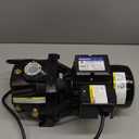 Acquaer 1HP Shallow/Deep Well Jet Pump, Cast Iron Convertible Pump with Ejector Kit, Well Depth Up to 25ft or 90ft, 115V/230V Dual Voltage, Automatic Pressure Switch