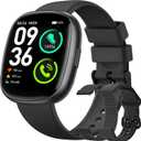 Smart Watches for Men Women Fitness: Fitness Tracker with Blutooth Call 24/7 Heart Rate SpO2 Sleep Monitor 5ATM Waterproof 120+ Sport Mode Activity Trackers Compatible iPhone Android Phones (3 Bands) (Black)