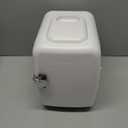 CROWNFUL Mini Fridge, 4 Liter/6 Can Portable Cooler and Warmer Personal Refrigerator for Skin Care, Cosmetics, Beverage, Food,Great for Bedroom, Office, Car, Dorm, ETL Listed (White)