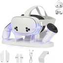 Charging Dock Compatible with Meta Quest 3S/ 3 Accessories,Quest 3S Charging Dock with 2 Rechargeable Batteries & USB-C 2-3 Hour Fast Fill Headset and Controller