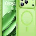 TOCOL for 17Pro Case, Full Camera Protection, Built-in Magnetic Ring, Compatible with Magsafe Charger, Drop Protection, Translucent Matte Phone Case for 17 Pro 6.3 inch (Light Green)