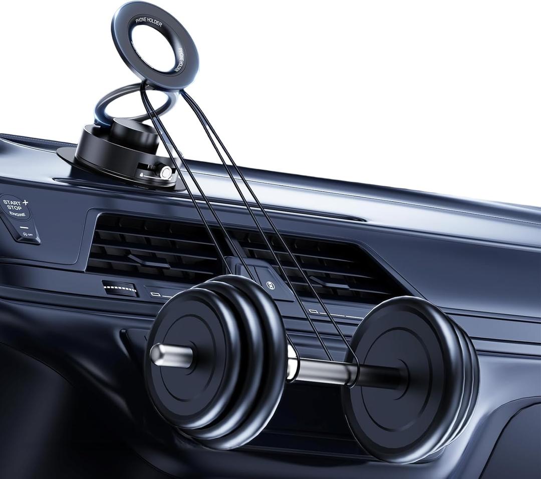 Terravik Car Phone Holder, 360 Rotating Strong Suction Cup, Universal Car Adjustable Car Phone Holder - Compatible with Dashboard and Windshield