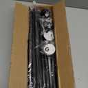 ENJOYBASICS 2 Pack Adjustable Spring Tension Curtain Rods 32 to 66 Inches, Stainless Steel Matte Black Shower Rod No Drilling for Window, Bathroom, Closet, Room Divider, 7/8" Diameter