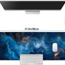 Mouse Pad Gaming Mousepad 31.5 x 11.8in Large Mouse Pad for Keyboard and Mouse with Anti-Slip Rubber Base, Keyboard Pad XL Mouse Mat for Home and Office,Abstract Galaxy