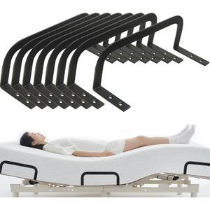 Mattress Retainer Bar Bracket Holder(H3.5) 8Pcs - Keeps Mattresses from Sliding, Suitable for Platform Beds, Adjustable Beds, RV Mattresses