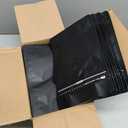 Coffee Bags with Valve(60pcs,8oz,1/2 lb) Vented Coffee Beans Packaging Bags High Barrier Aluminumed Foil Flat Bottom Heat Sealed Side Zipper Resealable Storage Bag for Home or Business（Black）