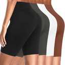 UMMISS Cotton Boy Shorts Underwear for Women High Waisted Biker Shorts Tummy Control Boxer Briefs Pack, L