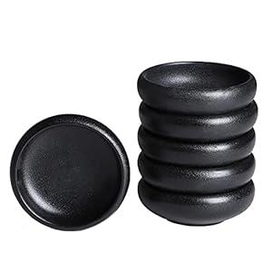 Uaral Soy Sauce Bowls Dipping Sauce Dish Ceramic Pinch bowl Japanese Dishes 3.75 Inch Set of 6 (Emerald Green)