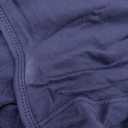 Fisoew Womens Long Sleeve Athletic Dress Backless Keyhole Built-in Shorts Oversized Workout Active Dresses (Small, Navy Blue)