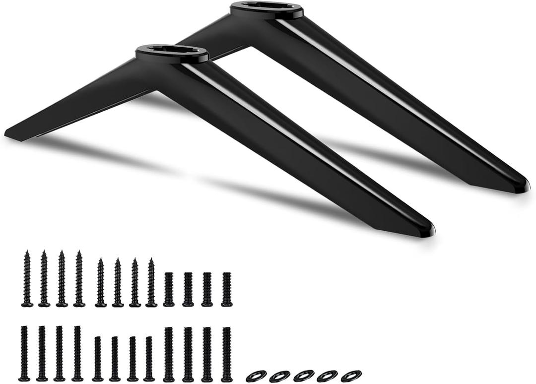 Yaotieci TV Legs for Onn Roku TV Stand Legs, Base Stand Only for Onn Roku, Please Measure The Distance Between The Centers of The TV Holes, with Screws and Instruction