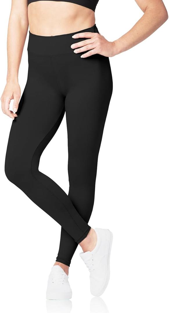 SATINA High Waisted Leggings for Women - Comfortable and Stretchy in Versatile Sizes Workout Yoga Leggings Set Of 3, Size XXL