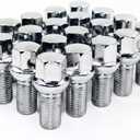 Set of 20 Veritek 14x1.5mm Chrome 24mm Thread Length 17mm Hex R12 Ball Seat Wheel Lug Bolts for Mercedes C CLS E SLC Class Factory Wheels
