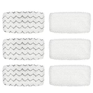 BettaWell Steam Mop Refill Pads Compatible with Bissell 1252 1606670 1543 1652 1132M 1530 11326 Symphony Hard Floor Vacuum Steam Cleaner Series (Pack of 6)