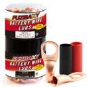 20PCS 8AWG Wire Copper Battery Lugs,10PCS AWG4-5/16 Battery Cable Lugs,10PCS AWG4-3/8 Battery Cable Lugs W/3:1 Heat Shrink Tubing