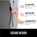 GORILLA GRIP Dog Crate Covers Compatible with Amazon Basics Dog Crates, All Sides Open, Privacy Cover Fits 36" Wire Kennel, Breathable Mesh Windows, Light Reducing Puppy Training Cage Topper, Gray (36" x 23" x 25")