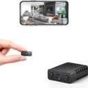 DALICATTS New Mini WiFi Security Camera, Black, 1080P HD Indoor Surveillance Camera with Night Vision, Motion Detection, App Control, Loop Recording for Baby Monitoring