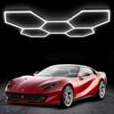 MODERN Hexagon Garage Lights 25 Pack 216W 25920LM High Brightness Hexagon Garage LED Lights for Garage, Shopping Mall, Workshop and Car Detailing Shop etc.