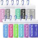 Sukeen 12pack Cooling Towel (40"x12") Bulk Ice Towel,Soft Breathable Chilly Towel,Microfiber Towel for Yoga,Sport,Running,Gym,Workout,Camping,Fitness,Workout & More Activities (Blue/Black/White/Lake Blue/Light Purple/Green/Purple/Grey/Pink/Dark Blue/White/Light Green)