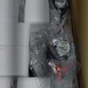 3-Light Bathroom Light Fixtures, 17.23" Black Modern Vanity Lights with Clear Glass Shade, Bathroom Wall Lamp for Mirror Kitchen Living Room Hallway Cabinet Porch