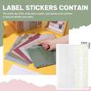 Outus 96 Pcs A5 6 Hole Binder Dividers with 8 Tabs 8.27 x 5.51 Inch Mini Binder Dividers with 5 Pcs Month Stickers for Notebook Travel Diary Journal Planner