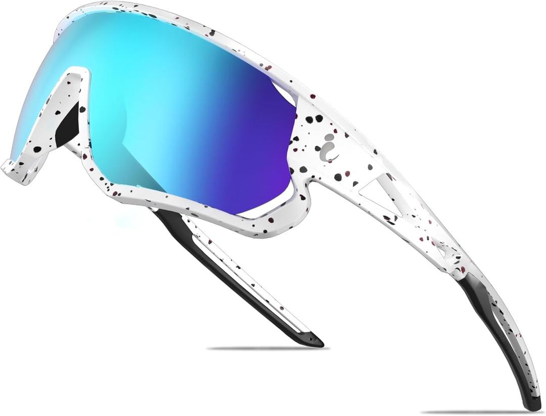 IKTOD Youth Baseball Kids Sunglasses for 4-16 Boys Girls Softball Cycling Glasses UV400 Protection Sports Goggles (Ks-08)