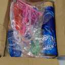 125 Pack Glow in the Dark Party Supplies with 100 Glow Sticks Bracelets and 25 Shutter Shades Flashing Glasses, LED Light Up Neon Pool Party Favors for Kid/Adult Birthday Wedding Carnival Halloween
