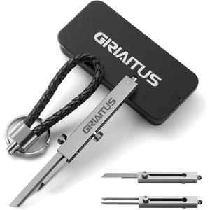 EDC Tweezers Precision Pocket Knife 2 in1 Keychain Multitool Knives Retractable Premium Anti-Static for Splinters, Craft, Jewelry, Soldering, Outdoor, Laboratory Work (Silver)