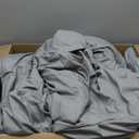Bedsure King Size Comforter Set - Bedding Sets King 7 Pieces, Pintuck Bed in a Bag Grey Bed Set with Comforter, Sheets, Pillowcases & Shams