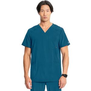 Cherokee Infinity V- Neck Men's Scrub Top with Rib Knit Back Panels CK900A