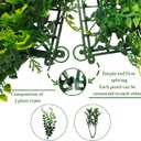 ODTORY Artificial Plants Hedge Wall Panels40x120 Inch (33.5 sqft) UV-Anti Greenery Boxwood Fence Privacy Screen, Faux Ivy Grass Wall with Fake Leaves for Indoor Outdoor Background Covering