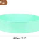 UXCELL 2-Piece Round Silicone Cake Molds, 9.8 Inch Nonstick & Quick Release for Layer, Smash & Cheese Cake, Light Green