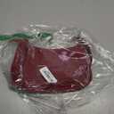 Patent Leather Clutch Purse Shiny Evening Handbags for Women Armpit Santa Shoulder Bag MINI Christmas Hobos (Wine Red)