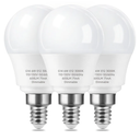 E12 Ceiling Fan Light Bulbs Dimmable, 60w Equivalent LED Bulb, Warm White 3000K, E12 Small Base Candelabra A15 LED Round Light Bulb, 600 Lumen, Pack of 4