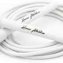 HONOR ATHLETICS Speed Rope, Skipping Rope - Best for Double Under, Boxing, MMA, Cardio Fitness Training Condition - Jump Rope (11 ft rope  (Fits users over 6'3"), White)