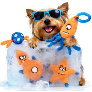 ADDPETS 4 Pack Frozen Puppy Toys to Keep Them Busy to Relieve Teething Pain,Chew Toys for Puppies 0-6 Months Relieve Teething Itch, Puppy Teething Rings to Release Excess Energy