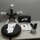 Rolling Shop Stool with Wheels,Mechanic Garage Stool Chair with Adjustable Height 15.55"-18.3",Heavy Duty Swivel Roller Seat for Garage,Salon and Tattoo Beauty, Black