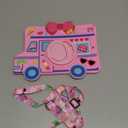 For iPad 6th/5th Generation Case, Air 1st/Air 2nd, for iPad Pro 9.7 Inch Case - for Girls Cute Girly Kawaii 3D Cartoon Design with Rotating Stand Handle & Shoulder Strap Silicone Cover