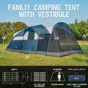 PORTAL 6/8/10 Person Family Camping Tent with Screen Room, Water Resistant Big Tunnel Tents with Rainfly, Large Family Tent for Camping, Outdoor, Patio