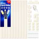 Cord Cover Wall, 157in Delamu Cord Hider Wall Mounted TV, Wire Covers for Cords Cable Management, Cable Raceway Cable Hider Concealer, Cable Cover Wire Hider to Hide Cords, 10XL15.7W0.95H0.55in Beige