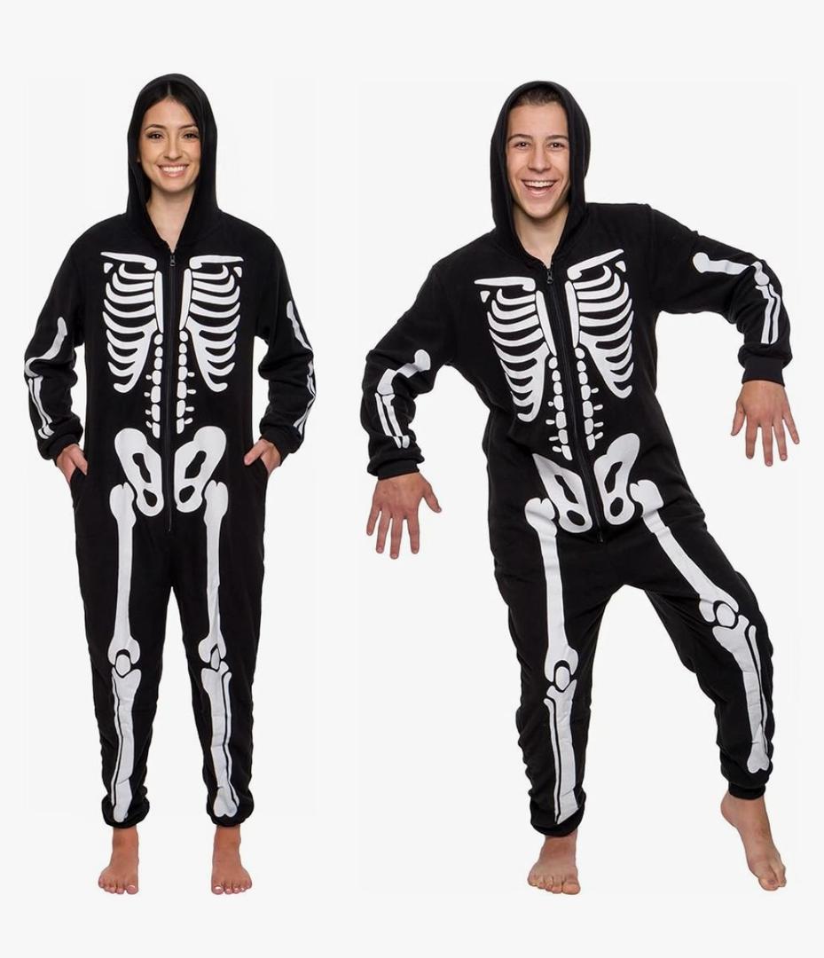 Funziez! Slim Fit Adult Onesie - Animal Halloween Costume - Plush Unisex One Piece Cosplay Suit for Women and Men XL