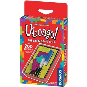 Ubongo The Brain Game to Go | Thames & Kosmos | Fast-Paced, Addictive, and Easy-to-Learn | Convenient Self Contained Carrying Case | Solo Geometric Puzzle Game | for Ages 8 and Up