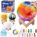 Moon Lamp Kit Paint Your Own Moon Lamp, 3D Moon Light, Toys for Teens, Boys and Girls, Arts and Crafts Kit, Art Supplies for Kids, Arts