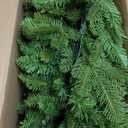 Fraser Hill Farm Prelit 48" Grandland Pine Wreath Door Hanging, Warm White LED Lights