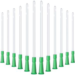 Nuanchu PVC Replacement Tubings Supplies Tubes Kit Clear Replacements Hose with Flexible Rounded End for Smooth Insert (16 FR, 60 Pieces)