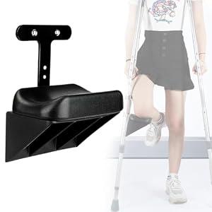Crutch Knee Rest - Leg Support for Handicap & Disabled Fracture Assist Walking Stick Accessories, Fit for Standard Crutches