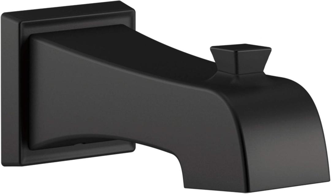 DELTA FAUCET RP77092BL Ashlyn Non Diverter Tub Spout, Matte Black